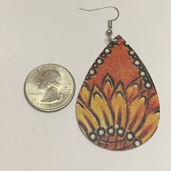 Sunflower Earring, Boho Earring, Gift Idea, Flower Earring, Flower Jewelry, Boho - Picture 5 of 6